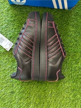 adidas Black Sneakers with Pink